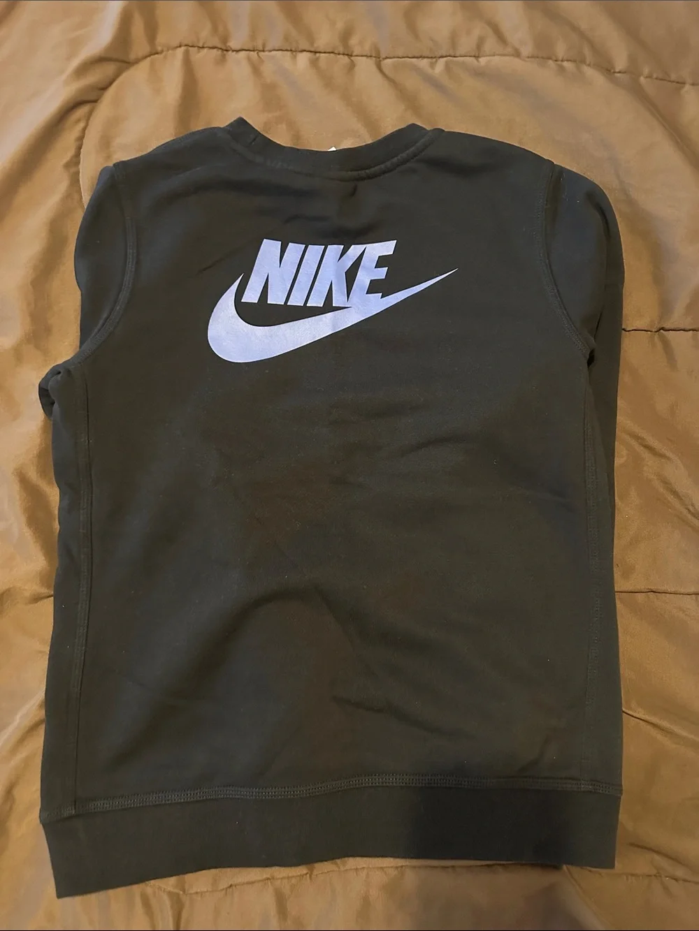 Nike Black Crewneck with White Logo Details